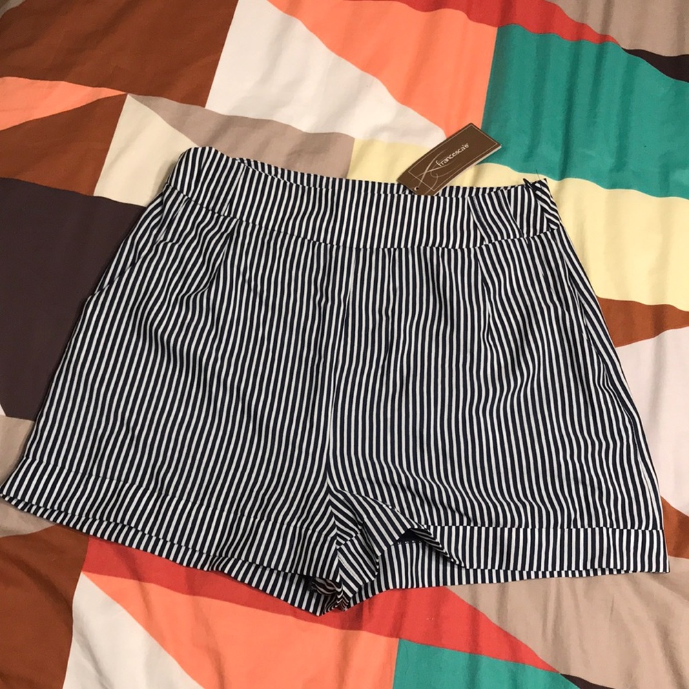NWT Francesca’s High waisted shorts
